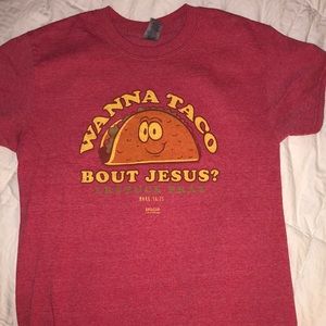 Heather red Tshirt, small adult